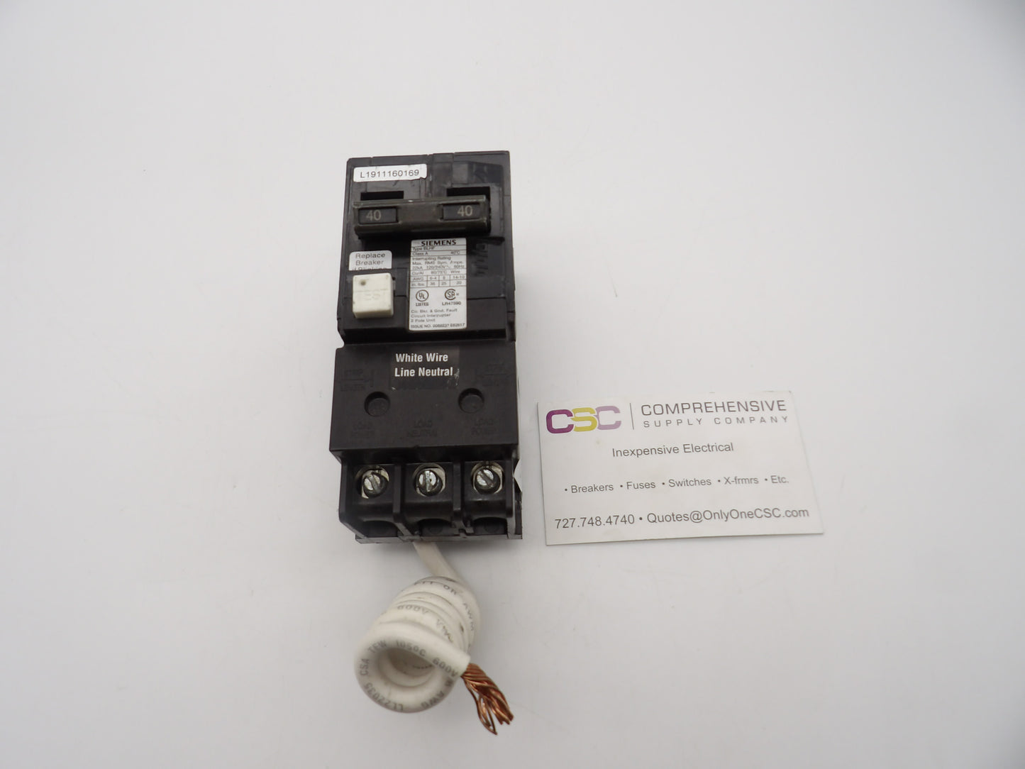 BF240AH - Siemens 40A Amp 2P Pole 22kA@120/240V Bolt On Ground Fault GFCI Circuit Breaker