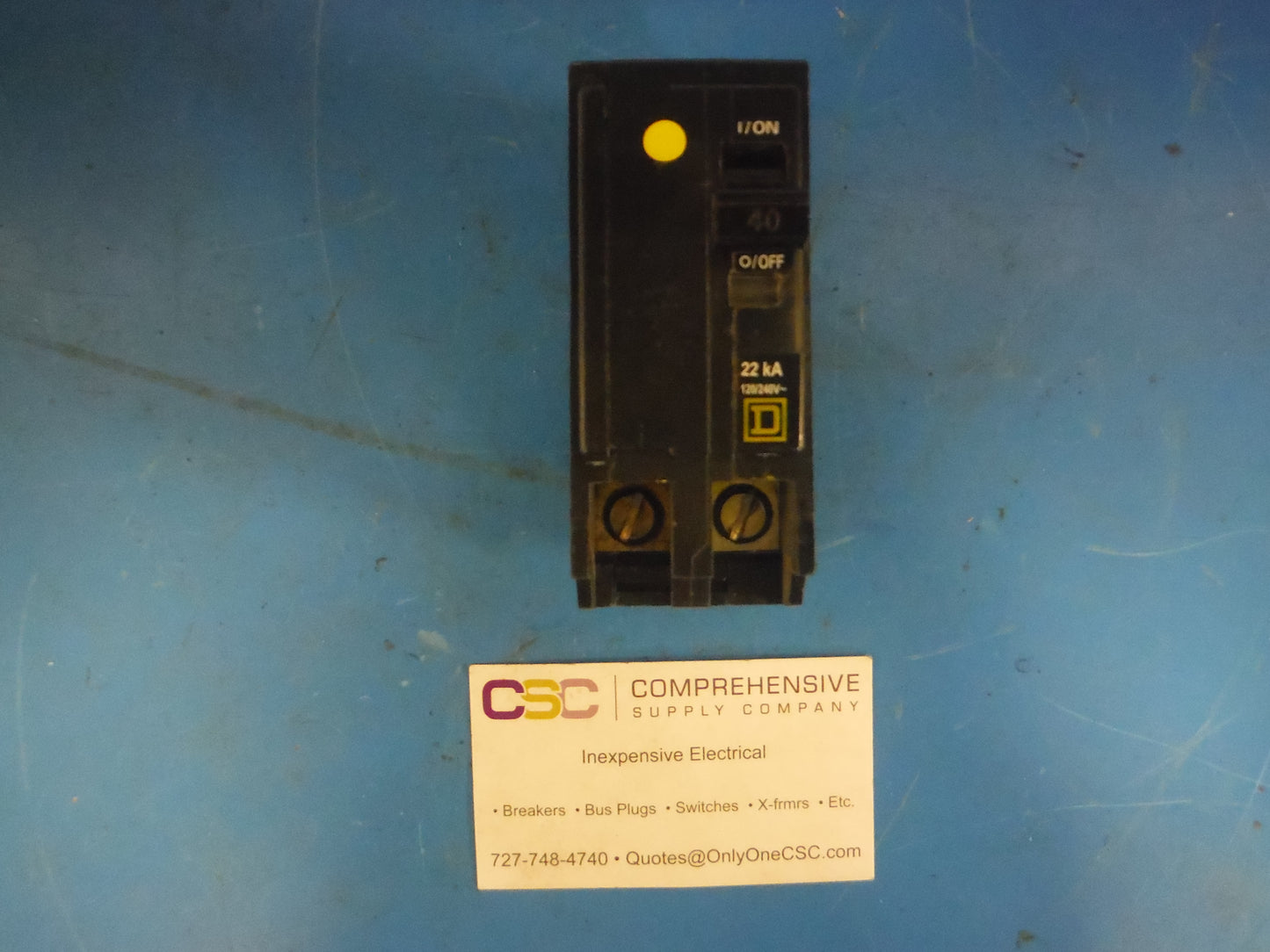 QO240VH - Square D 40A Amp 2P Pole 22kA@120/240V Plug On Circuit Breaker