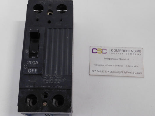 THQD22200 - GE 200A Amp 2P Pole 22kA@240V Bolt On Circuit Breaker