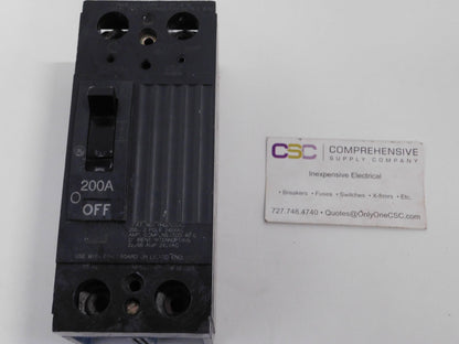 THQD22200 - GE 200A Amp 2P Pole 22kA@240V Bolt On Circuit Breaker