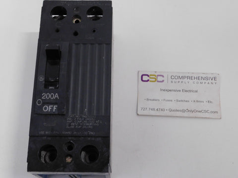 THQD22200 - GE 200A Amp 2P Pole 22kA@240V Bolt On Circuit Breaker