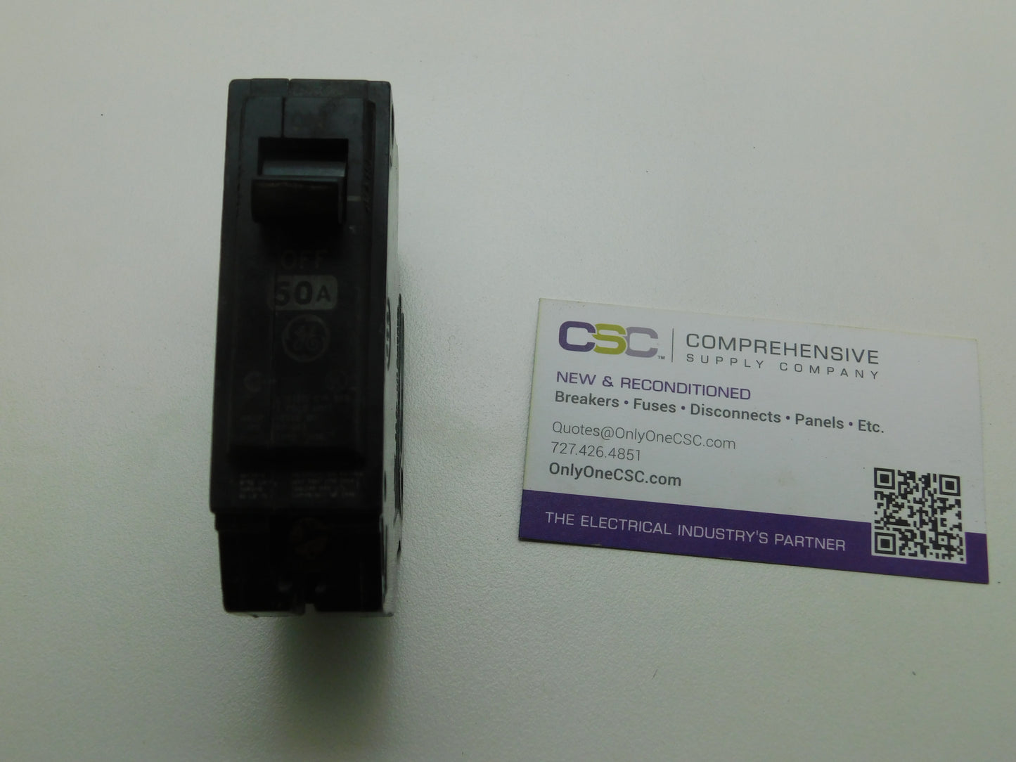 THQB1150 - GE 50A Amp 1P Pole 10kA@120/240V Bolt On Circuit Breaker