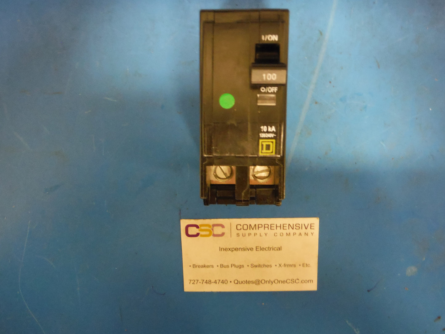 QO2100 - Square D 100A Amp 2P Pole 10kA@120/240V Plug On Circuit Breaker