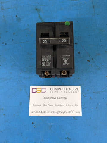 B220 - Siemens 20A Amp 2P Pole 10kA@120/240V Bolt On Bl Circuit Breaker