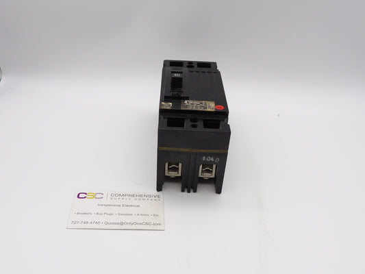 TED124040 - GE 40A Amp 2P Pole 18kA@480V Bolt On Circuit Breaker - Older Series