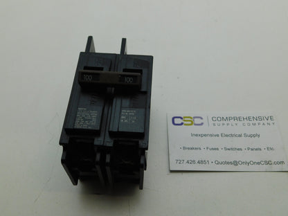 BQ2B100 - Siemens 100A Amp 2P Pole 10kA@120/240V Bolt On Circuit Breaker - Older Series