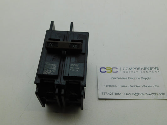 BQ2B100 - Siemens 100A Amp 2P Pole 10kA@120/240V Bolt On Circuit Breaker - Older Series