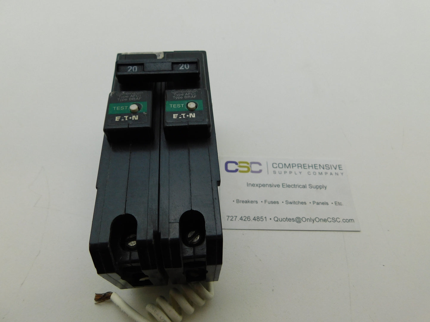 BRL220CAF - Eaton 20A Amp 2P Pole 10kA@120/240V Combo Arc Fault AFCI Circuit Breaker