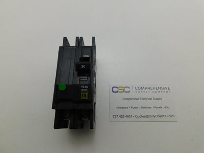 QOU230 - Square D 30A Amp 2P Pole 10kA@120/240V Feed Through Circuit Breaker