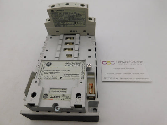 CR463L20AJA - GE 30A Amp 2P Pole 1Ph 600V 2N/O Lighting Contactor - W/120V Coil
