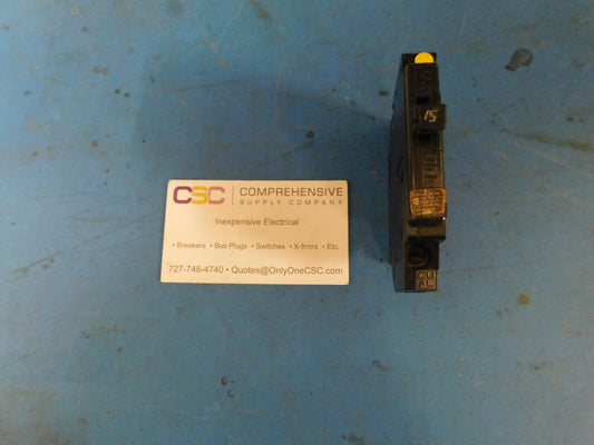 A115R - Challenger 15A Amp 1P Pole 10kA@120/240V Plug On Circuit Breaker W/Right Clip