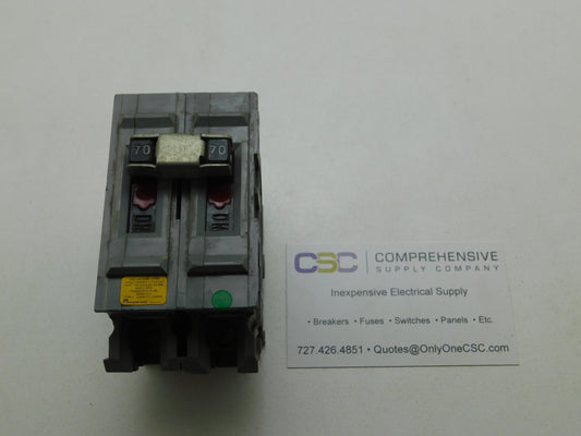A270NI - Milbank 70A Amp 2P Pole 10kA@120/240V Plug On Circuit Breaker