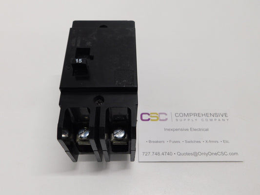 GHB2015 - Eaton 15A Amp 2P Pole 14kA@480Y/277V Bolt On Circuit Breaker