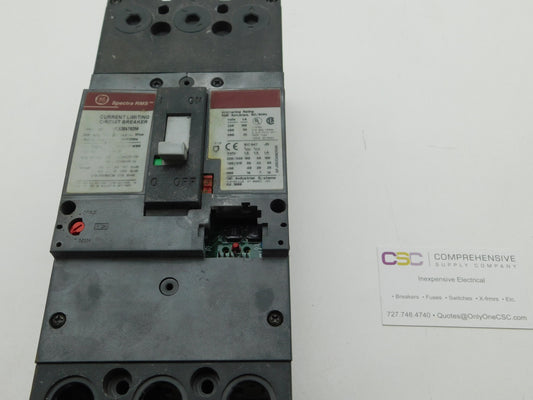 SFLA36AT0250 - GE 250A Amp 3P Pole 600V 65kA@480V Bolt On Circuit Breaker