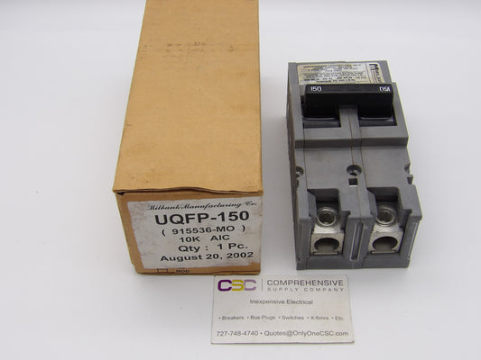 UQFP150 - Milbank 150A Amp 2P Pole 10kA@120/240V Main Circuit Breaker