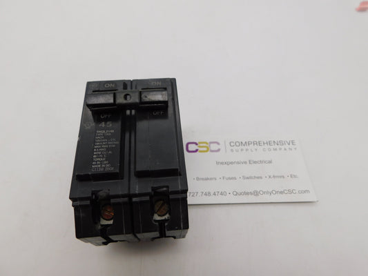 THQL2145 - GE 45A Amp 2P Pole 10kA@120/240V Plug On Circuit Breaker