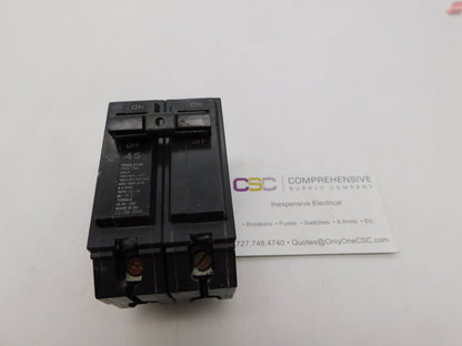 THQL2145 - GE 45A Amp 2P Pole 10kA@120/240V Plug On Circuit Breaker