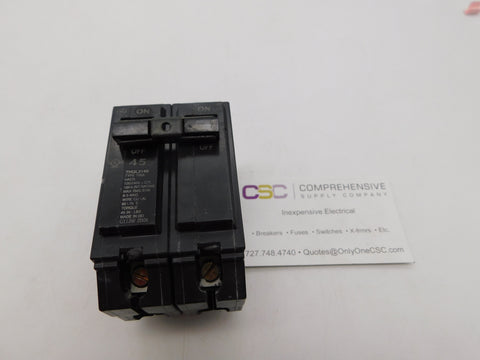 THQL2145 - GE 45A Amp 2P Pole 10kA@120/240V Plug On Circuit Breaker