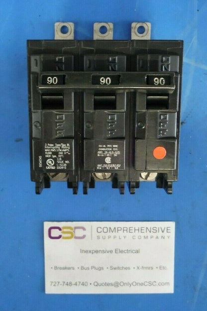 B390 - Siemens 90A Amp 3P Pole 10kA@240V Bolt On Circuit Breaker