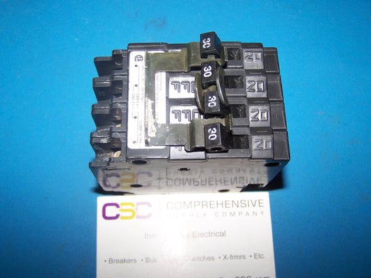 Q23030CT2 - Siemens 30A/30A/30A/30A Amp 4P (2P/2P) Pole 10kA@240V Plug On Quadplex Circuit Breaker