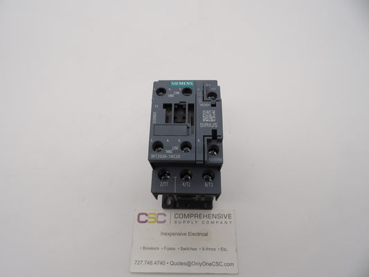 3RT2026-1AC20 - Siemens 25A Amp 3P Pole 400V Contactor W/24Vac Coil