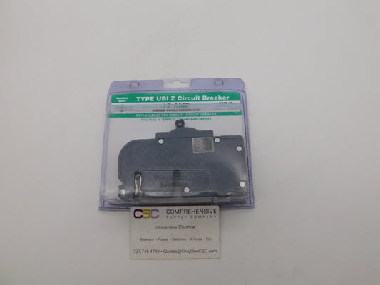 UBIZ-15 - Connecticut Electric 15A Amp 1P Pole 10kA@120/240V Plug On Zinsco Replacement Circuit Breaker