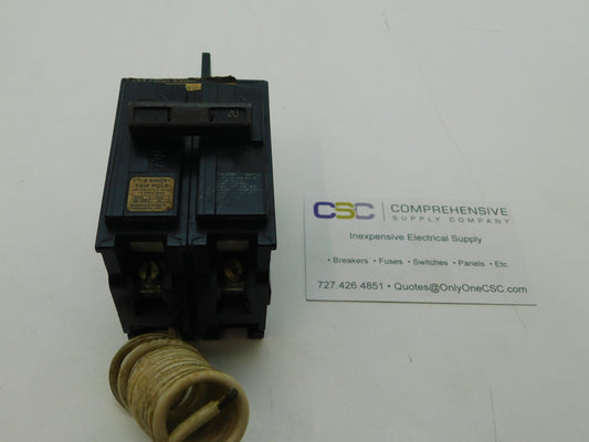BQ1B02000S01 - Siemens 20A Amp 1P Pole 10kA@120/240V Bolt On Circuit Breaker W/120V Shunt Trip
