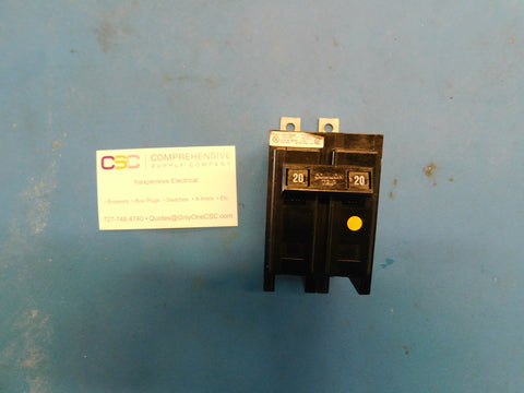 BAB2020 - Eaton 20A Amp 2P Pole 10kA@120/240V Bolt On Circuit Breaker