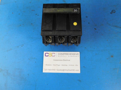 THQL32030 - GE 30A Amp 3P Pole 10kA@240V Plug On Circuit Breaker