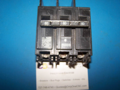 BQ3B060 - Siemens 60A Amp 3P Pole 10kA@240V Bolt On Circuit Breaker