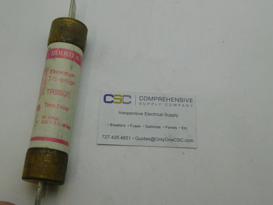 TRS90R - Gould 90A Amp 600V Class Rk5 Tri-Onic Time Delay Blade Fuse