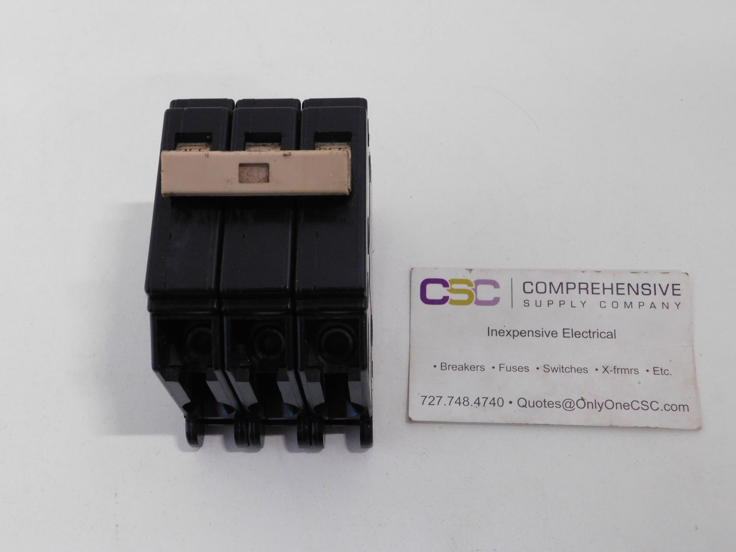 CH340 - Eaton 40A Amp 3P Pole 10kA@240V Plug On Circuit Breaker