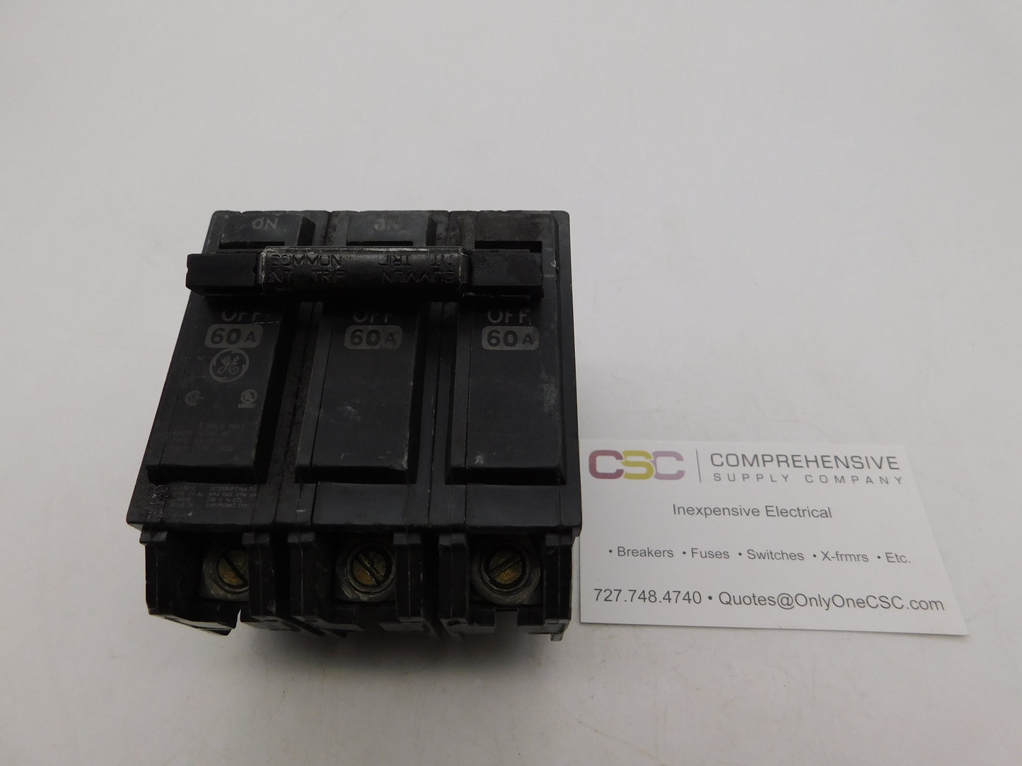 THQB32060 - GE 60A Amp 3P Pole 10kA@240V Bolt On Circuit Breaker