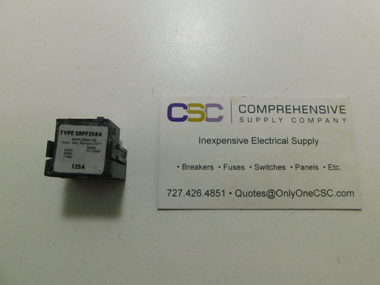 SRPF250A125 - GE 125A Amp Rating Plug Used For Sfda/Sfha/Sfla/Sfpa Circuit Breakers