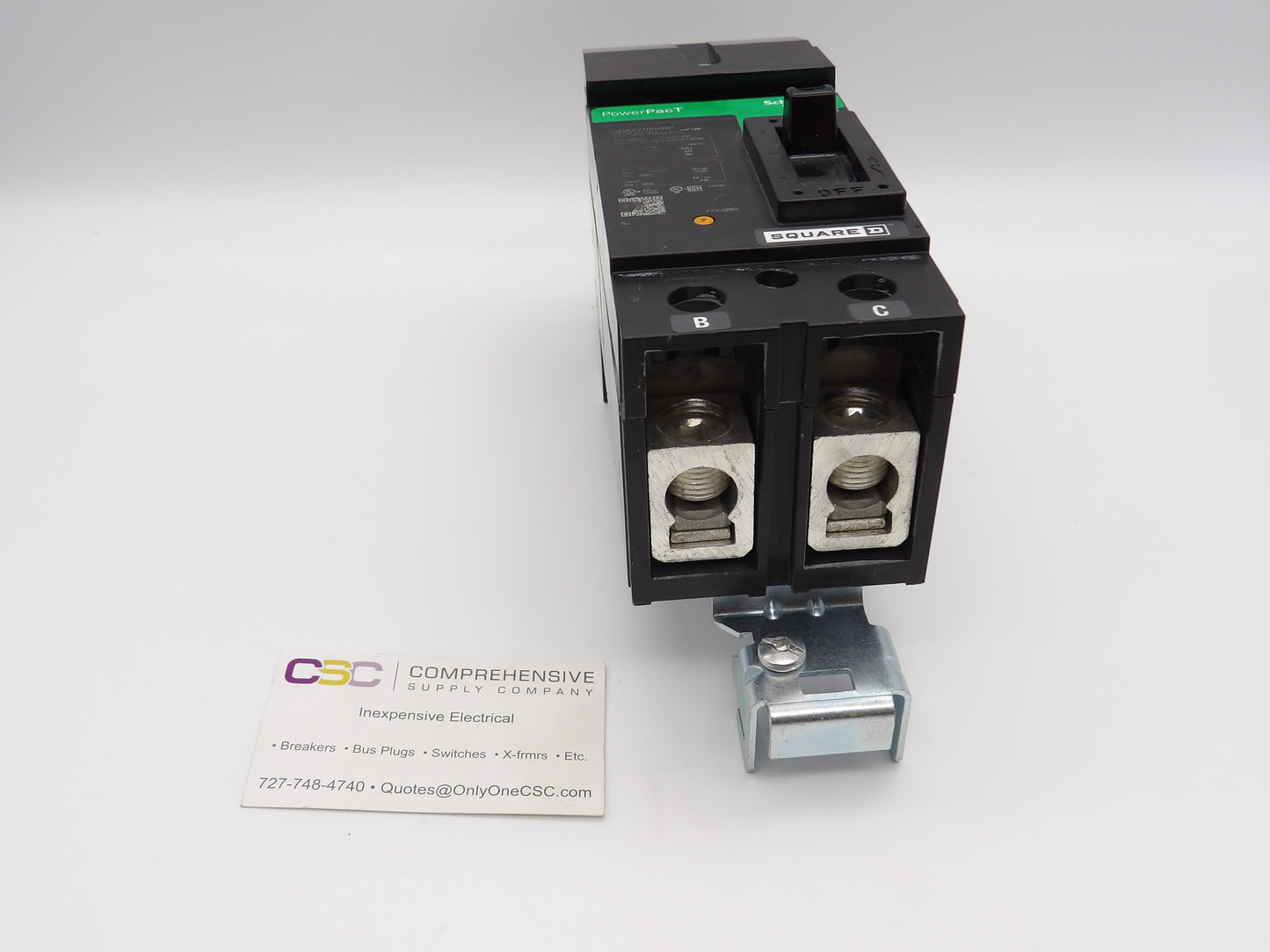 QDA221004 - Square D 100A Amp 2P Pole 25kA@240V Bc I-Line Plug On Powerpact Circuit Breaker