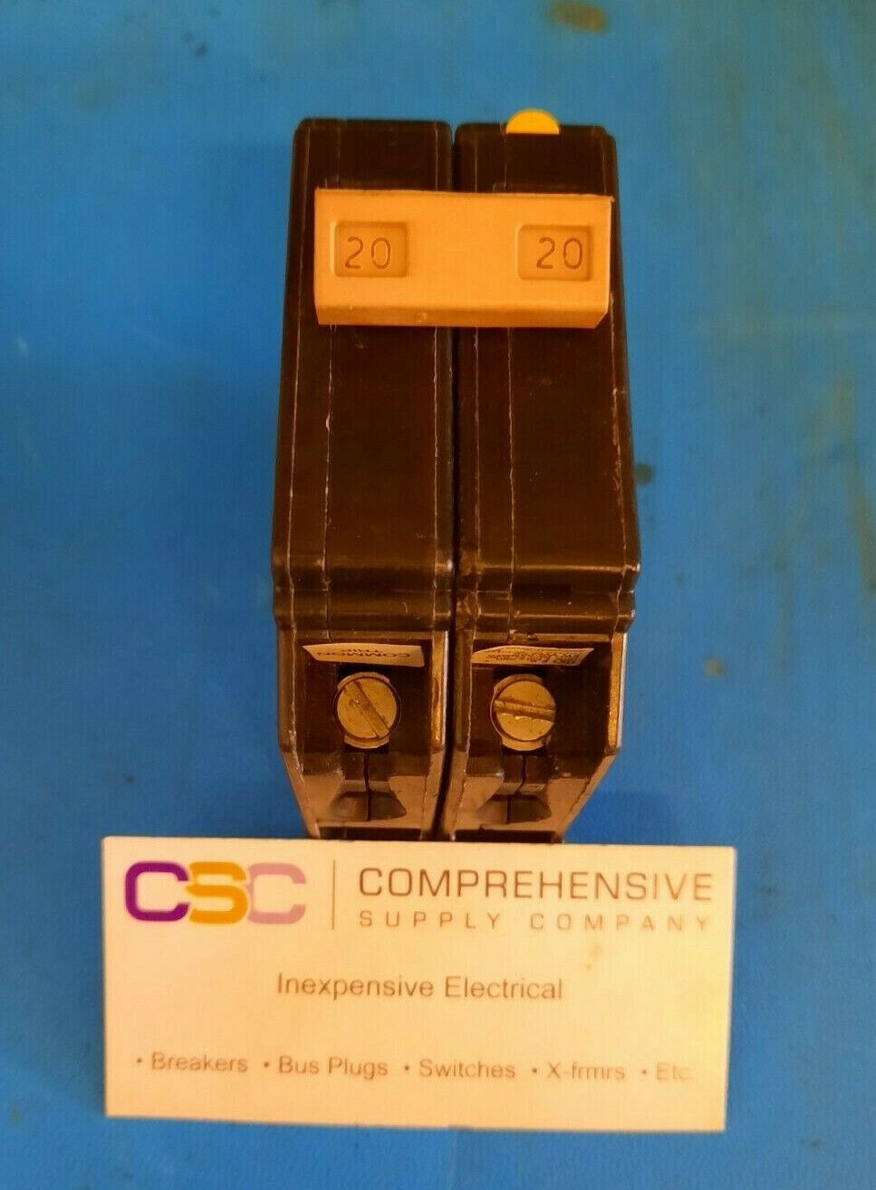 CH220 - Cutler Hammer 20A Amp 2P Pole 10kA@120/240V Plug On Circuit Breaker