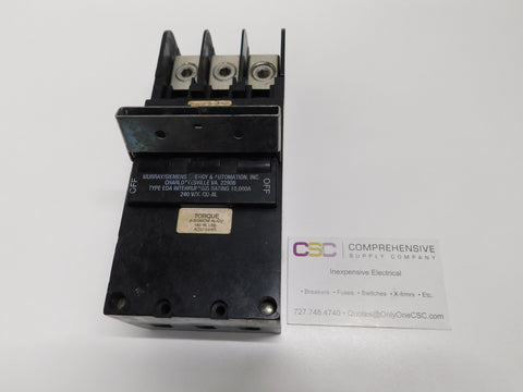 EP3200 - Murray 200A Amp 3P Pole 10kA@240V Plug On Main Circuit Breaker