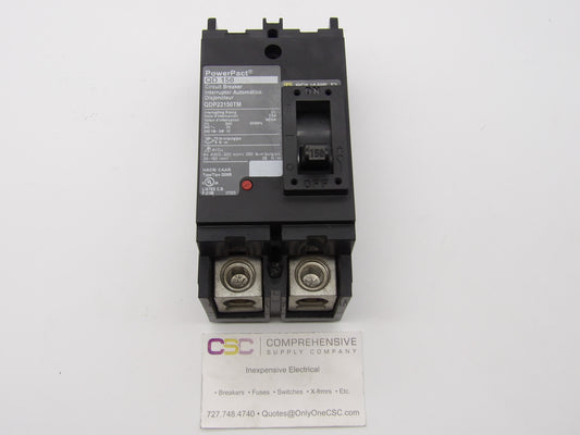 QDP22150TM - Square D 150A Amp 2P Pole 25kA@240V Bolt On Powerpact Circuit Breaker