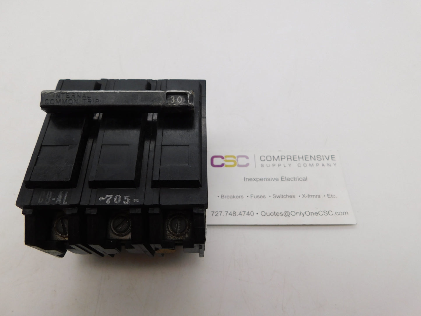 TQL32030 - GE 30A Amp 3P Pole 10kA@240V Plug On Circuit Breaker - Older Series