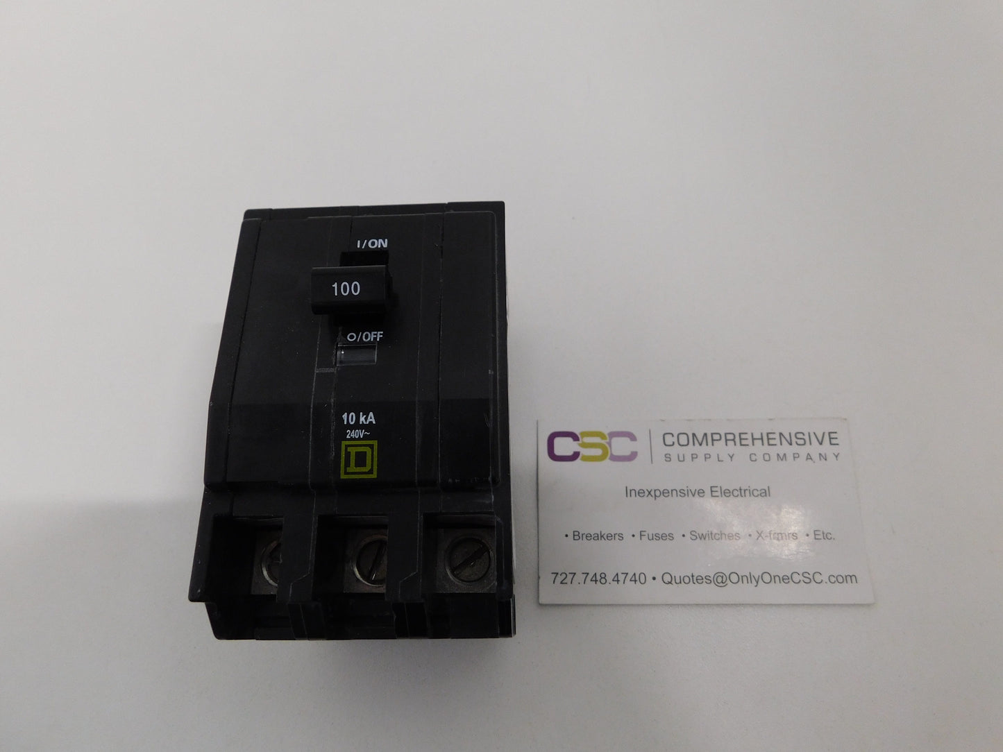 QOB3100 - Square D 100A Amp 3P Pole 10kA@240V Bolt On Circuit Breaker