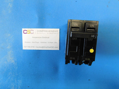 THQL2130 - GE 30A Amp 2P Pole 10kA@120/240V Plug On Circuit Breaker - Older Series
