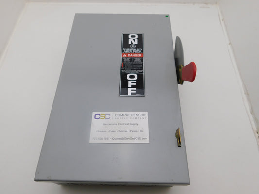 TG3222 - GE 60A Amp 2P Pole 240V Nema 1 Fusible General Duty Safety Switch