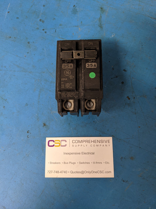 THHQL2135 - GE 35A Amp 2P Pole 22kA@120/240V Plug On Thhql Circuit Breaker