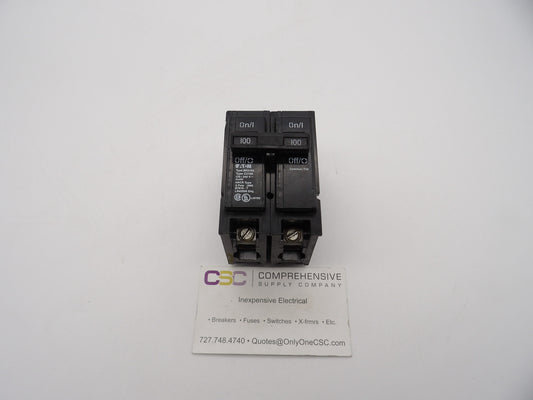 BR2100 - Eaton 100A Amp 2P Pole 10kA@120/240V Plug On Circuit Breaker