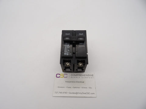 BR2100 - Eaton 100A Amp 2P Pole 10kA@120/240V Plug On Circuit Breaker