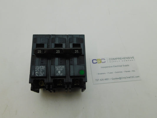 B325 - Siemens 25A Amp 3P Pole 10kA@240V Bolt On Circuit Breaker