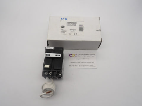 QBGFT2050 - Eaton 50A Amp 2P Pole 10kA@120/240V Bolt On Ground Fault GFCI Circuit Breaker