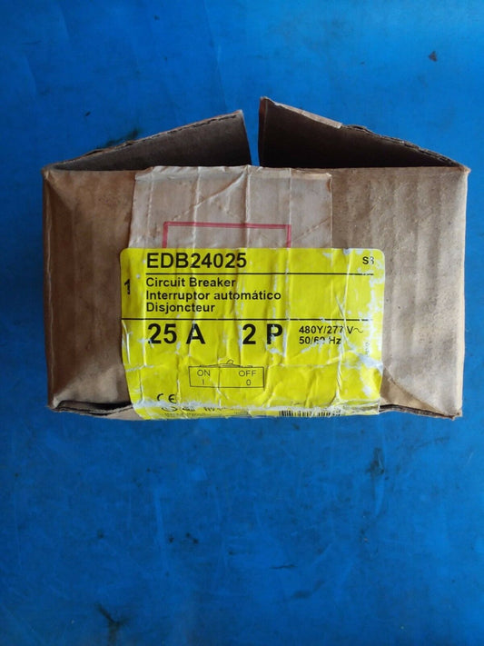 EDB24025 - Square D 25A Amp 2P Pole 18kA@480Y/277V Bolt On Circuit Breaker