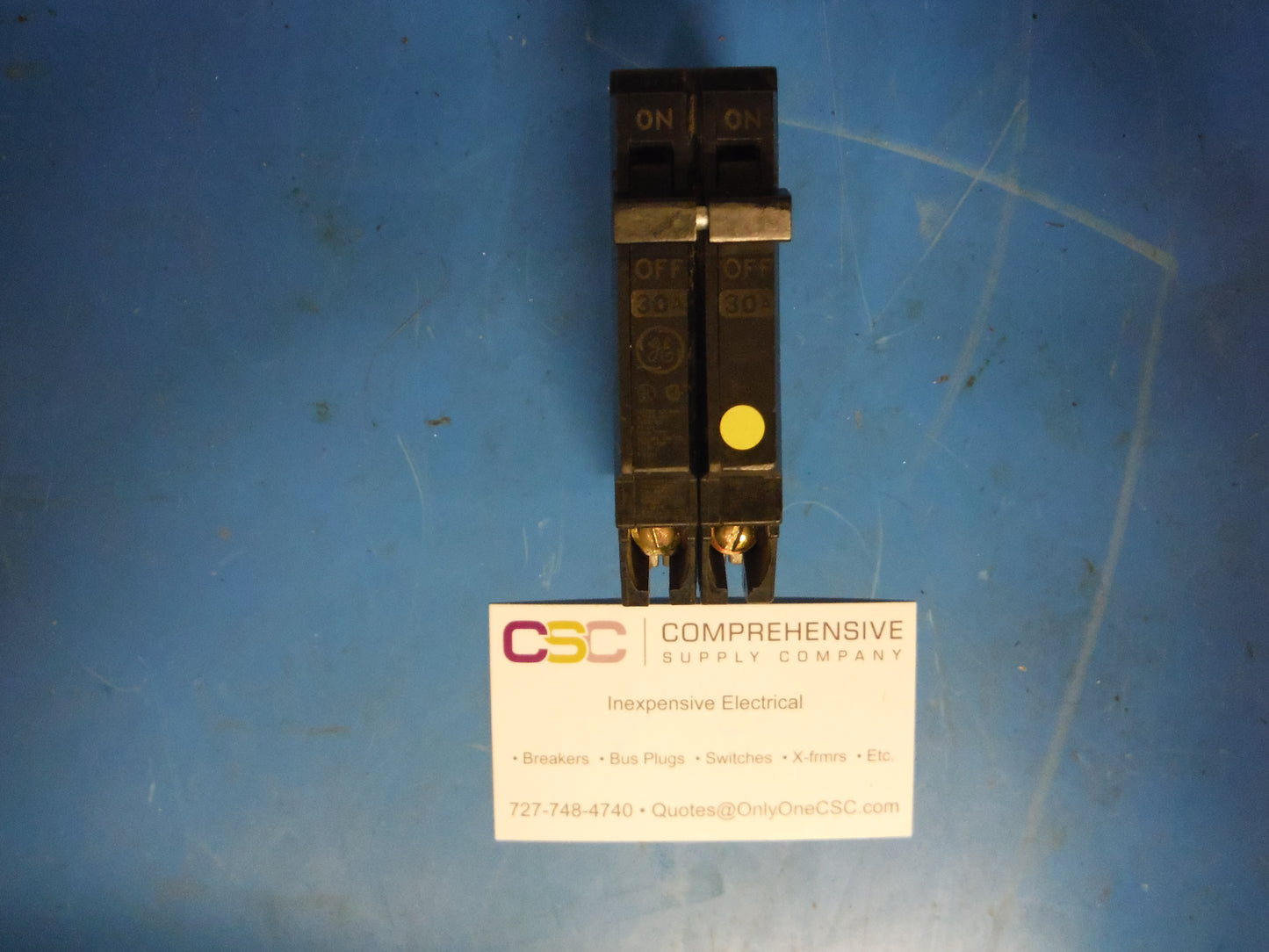 THQP230 - GE 30A Amp 2P Pole 10kA@120/240V Plug On Thin Circuit Breaker