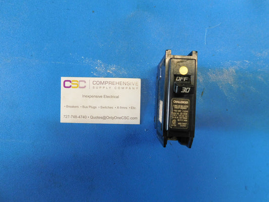 C130 - Challenger 30A Amp 1P Pole 120V C Circuit Breaker